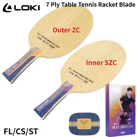 LOKI W81 Outer ZC/Inner SZC Table Tennis Racket Blade 5Wood 2 ZYLON CARBON Limba Surface Professiona