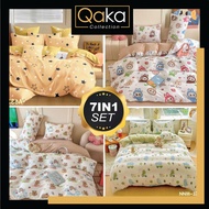 Premium Cadar Kartun Queen King (7IN1) Set With Comforter 2200 Thread Count Bedsheet High Quality