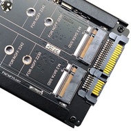 RL M.2 to SATA Adapter Card Dual Port M.2 NGFF SSD to SATA Interface Converter for 2230-2280 M2 SSD 