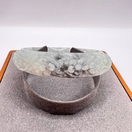 Jade Bracelet Carved With Flower Patterns And Vines Size 56.7 Mm E536