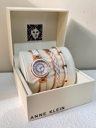 Anne Klein 施華洛世奇水晶腕錶組-3件組#把愛傳出去