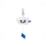 Korea Daigou tws Toast Grey Cat Cloud Keychain Pendant Official