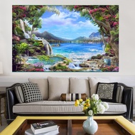 Self Adhesive Wallpaper Air Terjun HD Cantik Custom made wallpaper 02