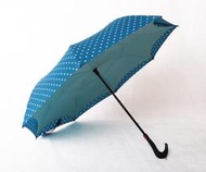 【雨傘J】時尚圓點反向傘 現貨 反折傘 反摺傘 晴雨傘 自動收折 雙層布料 免持站立 防風不滴水打傘面 抗UV
