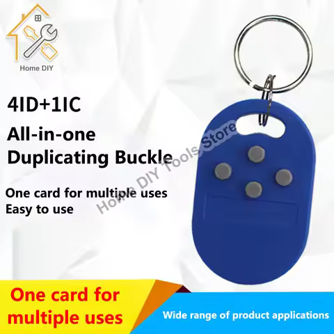 1pc RFID multiple key fob 5 in 1 125khz T5577 EM ID writable IC 13.56Mhz 1k S50 UID changeable key f