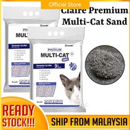 CLAIRE Premium Multi-Cat Litter 9L / Pasir Kucing Multicat Bentonite Cat Litter