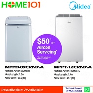 (PRE-ORDER) Midea Portable Aircon 9000BTU - 12000BTU | MPPD-09CRN7-A | MPPT-12CRN7-A