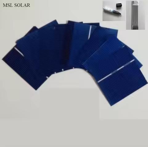 50pcs Solar cells Poly Crystalline 52mm x 52mm 0.5V 0.45W For DIY Solar Panel