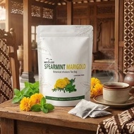 Silky Spearmint Marigold Tea – Cool Minty Bliss & Soft Floral Sweetness
