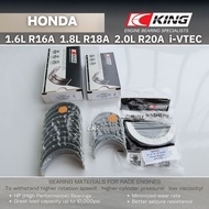 KING Bearing HONDA 1.6L R16A 1.8L R18A 2.0L R20A iVTEC SOHC for CRV RE5 HRV RU5 Civic FB2 Accord CR1