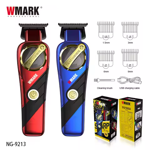 WMARK's new product, NG-9213 magnetic levitation motor engraving scissors rechargeable hair clipper,