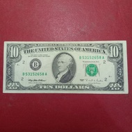 uang kertas USA Amerika serikat 10 dollar 1995