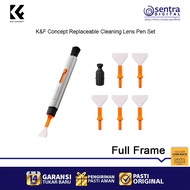 K&F Concept Double-sided Carbon Head Lens Pen Set with Replaceable Cleaning Sensor for Fullframe Cam