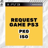 REQUEST GAME PS3 ROMS FORMAT PKG / ISO