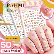 Rt-69 TC21 children 5D nail art stickers children's nail stickers multi-purpose waterproof stickers