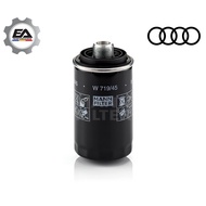 OIL FILTER AUDI A4 A5 A6 Q3 Q5 TT W719/45 MANN GERMANY (READY STOCK)