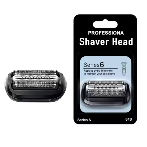 64B Replacement Head Compatible with Braun Series 6 Shaver 6120s, 6140cs, 6172cc, 6175cc,5018s, 5020