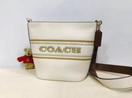 【Sunny Buy 精品館】◎現貨◎ COACH CH248 白色LOGO 單肩水桶包 流浪包