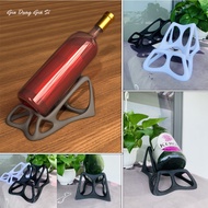 3D PRINTED WINE BOTTLE HOLDER - UNIQUE DESIGN, ANTI-Rolling, LUXURY DECORATION - GD010
