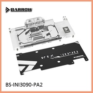 Barrow RTX 3090 GPU Water Block for Inno3D RTX 3090 ICHILL, Full Cover 5v ARGB GPU Cooler, BS-INI309