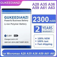 Stable For Micromax A28 A35 A36 A59 A61 A63 Mobile Phone Battery 2300Mah