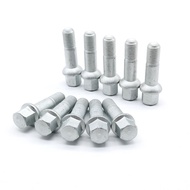 CJ7F 10 ชิ้นใหม่เงินล้อ Lug Bolts สำหรับ Mercedes-benz X204 X164 W463 W164 V251 W220 0009905307 2204