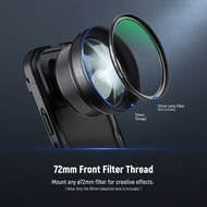 NEEWER HD 85MM Telephoto Phone Lens for 17mm Backplate 2.5X Magnification For IPhone Samsung Phone C