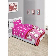LADYROSE SINGLE BEDSHEET (120X200) KITTY DANIEL PINK