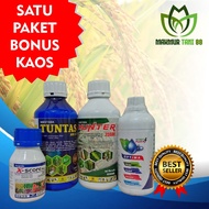 Satu paket INSEKTISIDA+FUNGISIDA lebih hemat TUNTAS/HUNTER/X-SCORE PLUS/OPTIMA