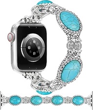 JR.DM Boho Beaded Bracelet Compatible with Apple Watch Women 38/40/41/42mm Bohemian Elastic Stretchy
