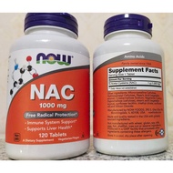 [พร้อมส่ง] ลดพิเศษ Now Foods NAC 1000 mg 120 Tablets บำรุงร่างกาย ต้านอนุมูลอิสระ เสริมสร้างภูมิคุ้ม