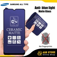 Tg Tempered Glass Ceramic Blue Samsung A04, Samsung A54, Samsung A23, Samsung A14, Anti-Scratch Matte Anti Blue