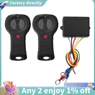 Universal 12V Wireless Winch Switch Controller Remote Control Kit Switch Controller Handset Accessor