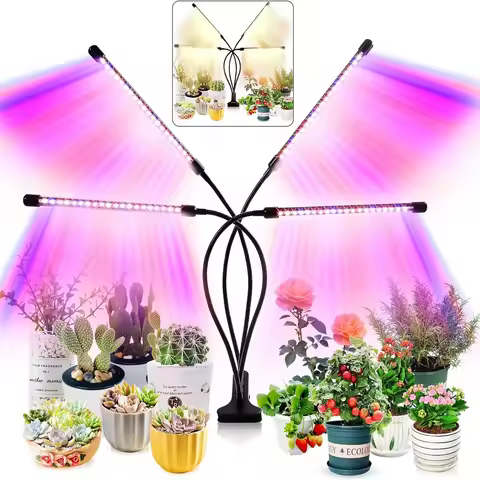 USB 3Colors LED Plant Grow Light Indoor Garden Dimmable Grow Light Full Spectrum Hydroponic Greenhou