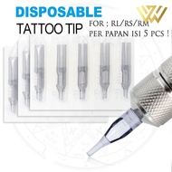 Tattoo tips Dispo tattoo tips per board contains 5 pcs tattoo needle tips coil machine RL/RS/RM