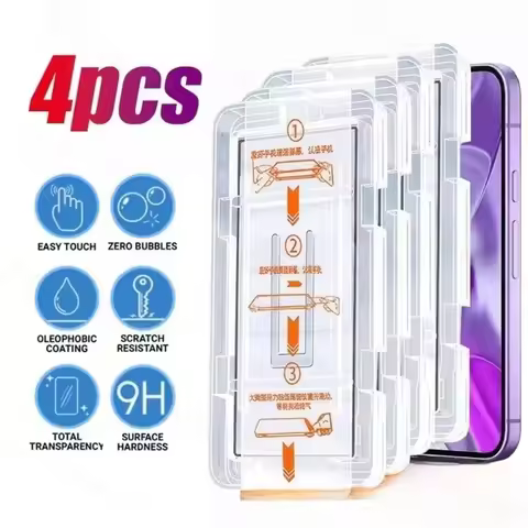 1-4PCS HD Tempered Glass For Xiaomi Redmi Note 14 15 13 12 11 10 14 Pro 12S 11S 10S Screen Protector