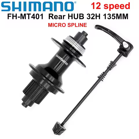 SHIMANO DEORE MT401 FH HUB Shimano 12v Micro Spline Hub 32H Center Lock 135mm Hub MTB Bike 12 speed 