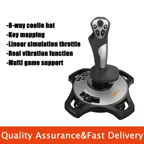 PXN-2113 Flight Simulator Gamepad Controller Joystick For PC/Desktop Simulation Aircraft Vibration G