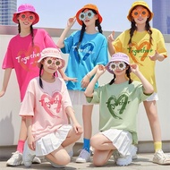 T-shirt T-shirt Girlfriends Sisters Sisters Clothes Tops Women Candy Color T-Shirts Multiplayer Sist