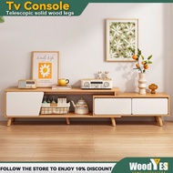Tv Console Cabinet Wood Telescopic Tv Cabinet Household Modern Living Room Simple Loor Cabinet D311