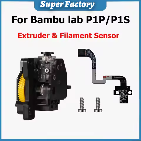 Original Extruder For Bambu lab P1S P1P Stainless Steel Extruder Unit Replacement Filament Sensor fo