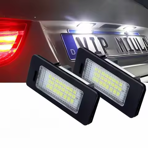 For BMW E39 E60 License plate Light 6000k White No Error Led Number License Plate Light For BMW E90 