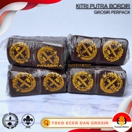 Brown striped pocket shoots 50 & 100 pcs bet kitri putra embroidery
