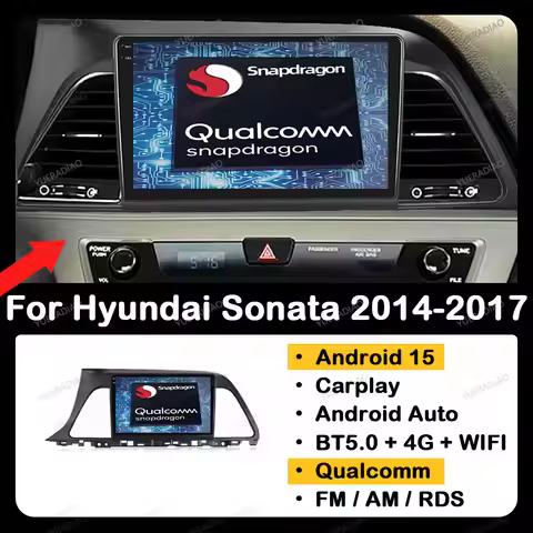 Android 15 Car Radio For Hyundai Sonata 7 LF 9 2014 - 2017 GPS Stereo NAVI Gation Viedo Player 2DIN 