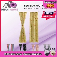 #20 120X220CM ❤❤ Langsir Semi Blackout Curtains Ready Stock In Malaysia/ Door Window Curtain/Langsir