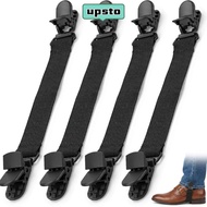 UPSTO 4pcs Boot Clips, Reusable Multi-purpose Boot Straps, Portable Adjustable Sturdy Elastic Straps
