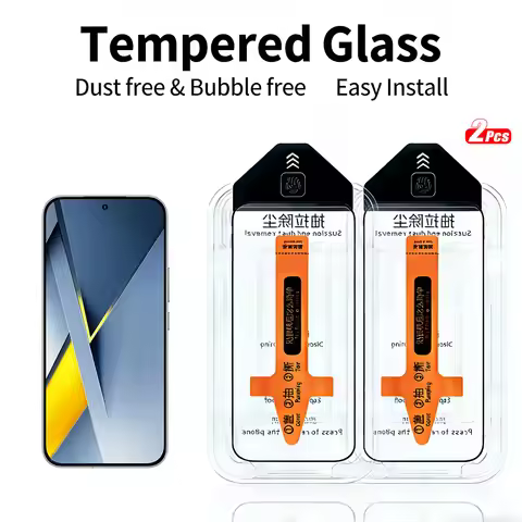 2pcs Tempered Glass for Xiaomi Poco X8 Pro Max/X8 Pro/F8 Ultra/F8 Pro/F7 Ultra/F7 Pro/F7 Screen Prot