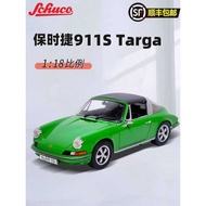 Schuco 1/18 Porsche Porsche 911S Targa Green Alloy Car Model Collection