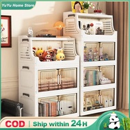 Wheeled lockers 40-60cm Foldable Storage Cabinet Multi Layer Storage Rack Snack Storage Rack Toy Sto