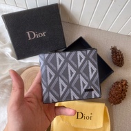 Dior WALLET MEN WALLET BIFOLD PREMIUM QUALITY FREE BOX